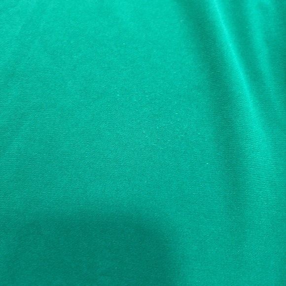 Ellen Tracy green gold zipper 3/4th sleeve blouse top for women - Picture 8 of 9